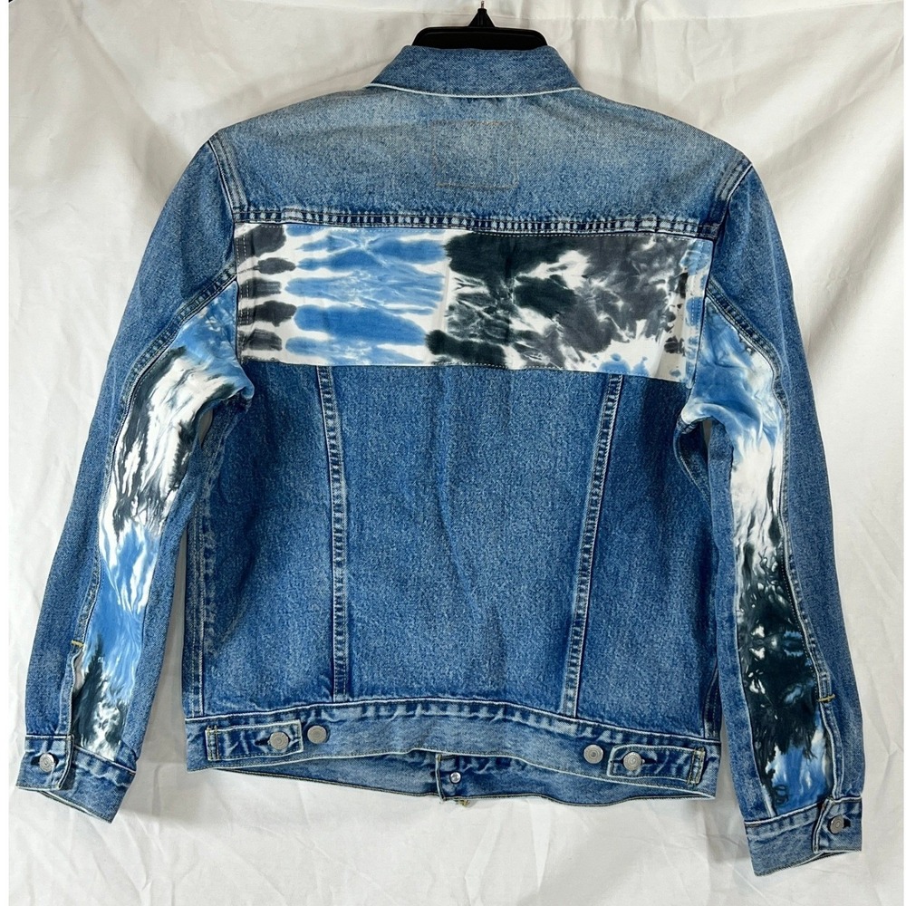 Levi's Premium Custom Tie Dye Denim Trucker Type III Jacket Men's M - Picture 2 of 8